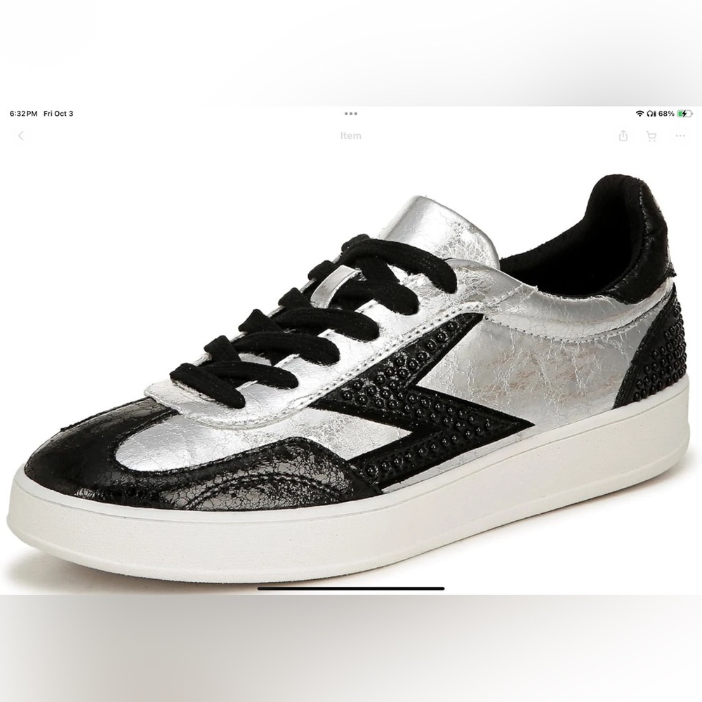 Zodiac Silver and Black Women's Sneakers